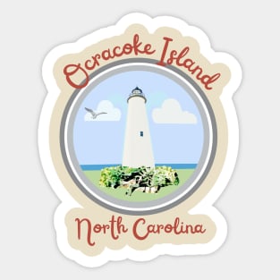 Ocracoke Island Lighthouse Sticker